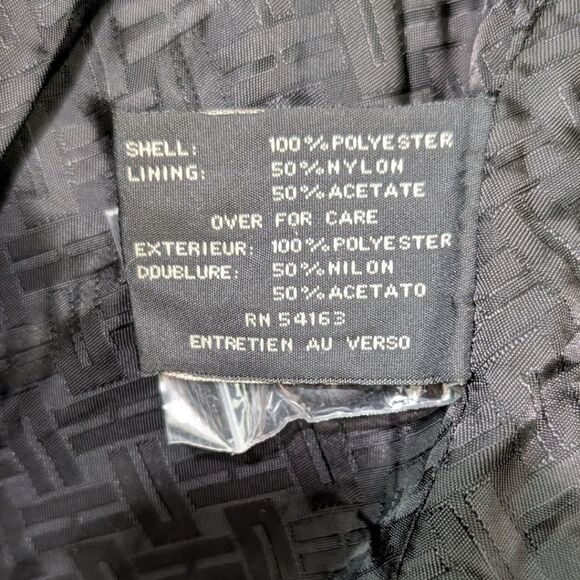 Cole Haan Black Lightweight Trench Coat w/ Tie Waist Women's M - Picture 10 of 10